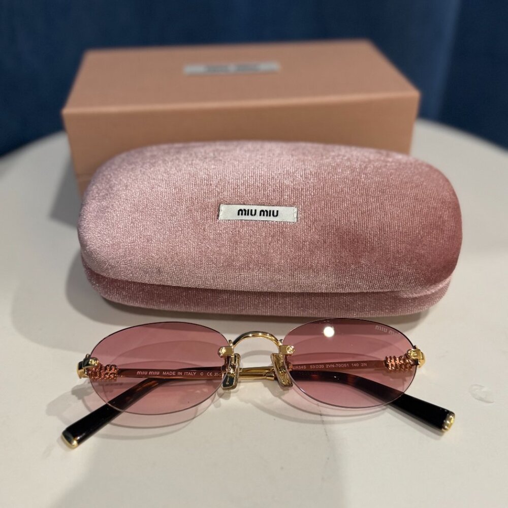 Miu Miu Pink Lens Sunglasses